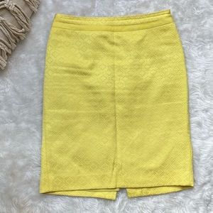 Yellow Pencil skirt